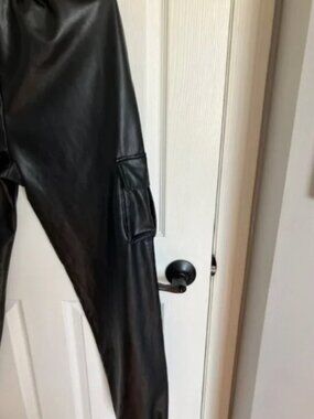 Streetwear Society Faux Leather Joggers Size Small